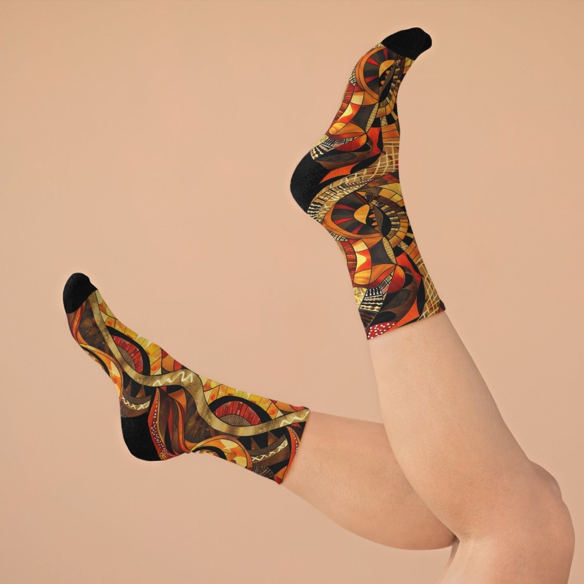 Unisex Socks African Tribal Design - Eco Friendly Recycled Poly 16963904540902268194 Earthbound Pacific