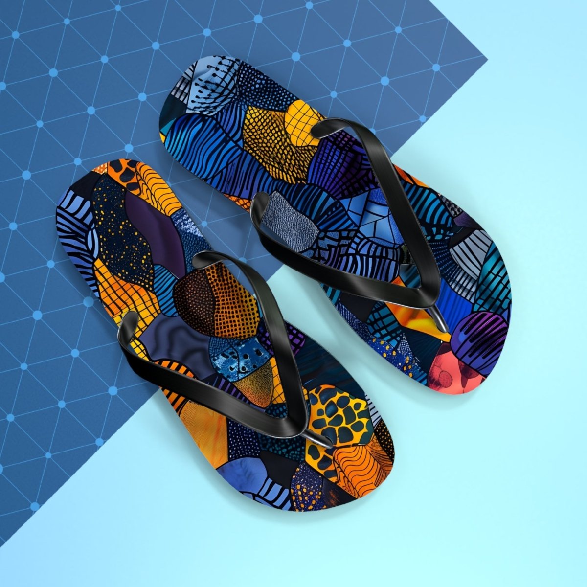 Urban Mosaic Flip Flops 33305197146314077755 Earthbound Pacific