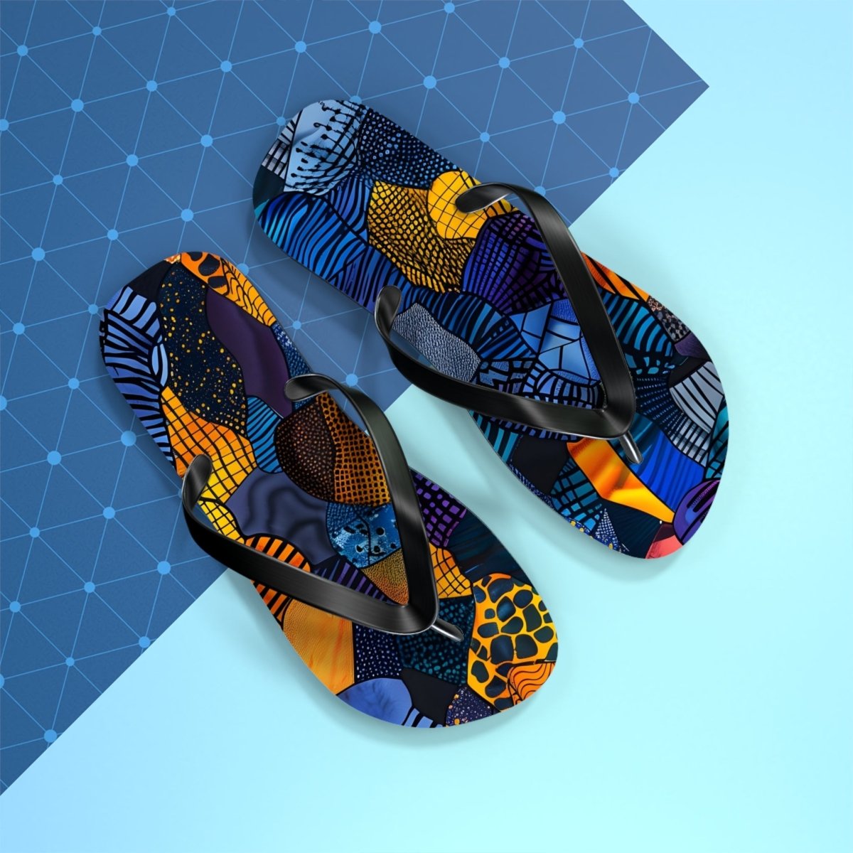 Urban Mosaic Flip Flops 33305197146314077755 Earthbound Pacific