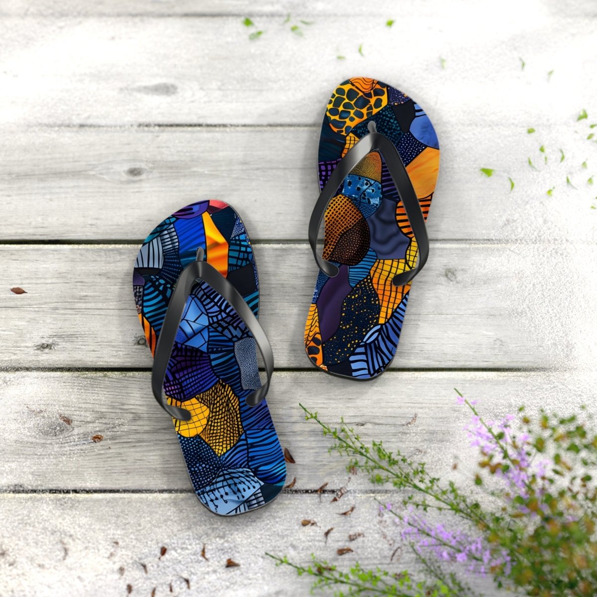 Urban Mosaic Flip Flops 33305197146314077755 Earthbound Pacific