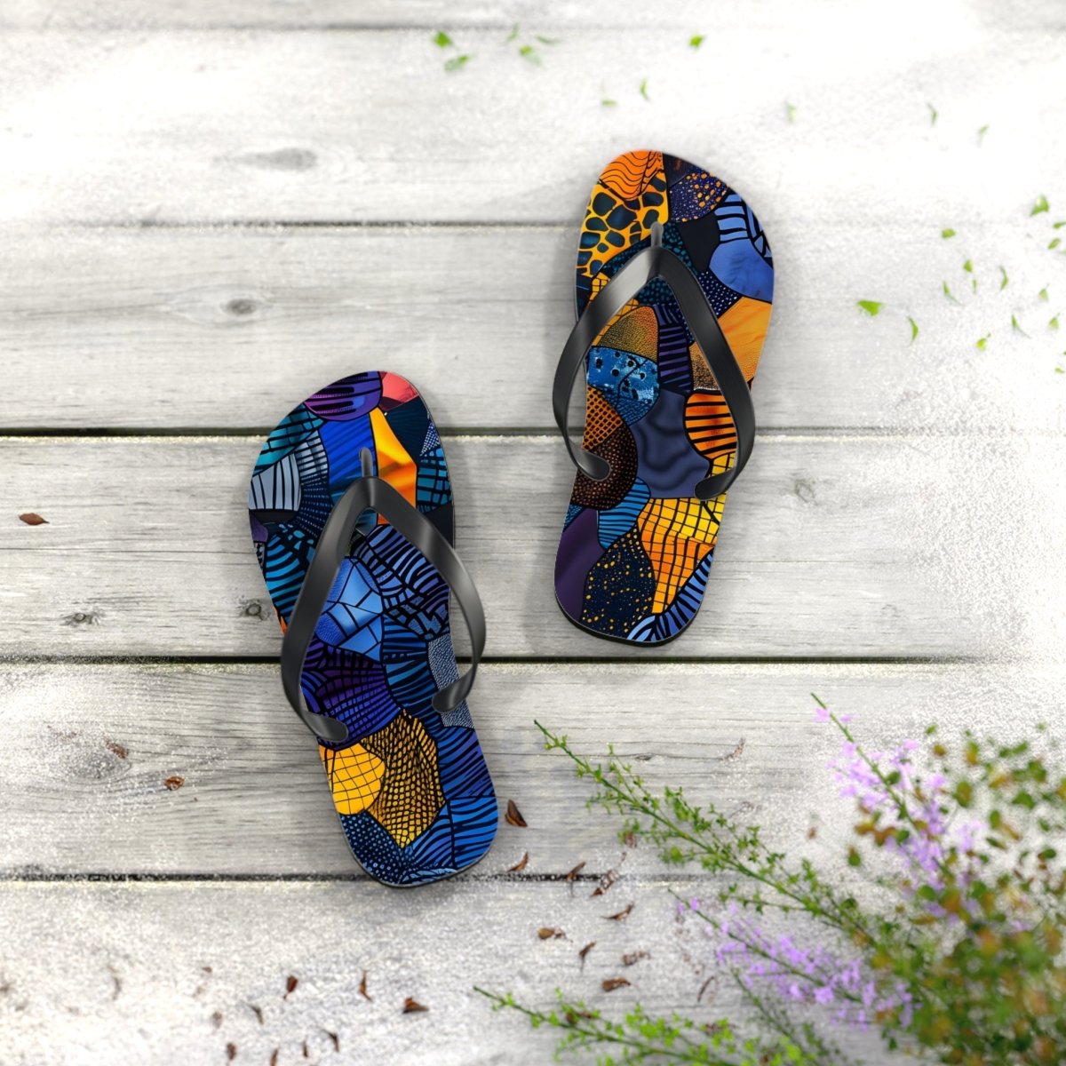 Urban Mosaic Flip Flops 33305197146314077755 Earthbound Pacific
