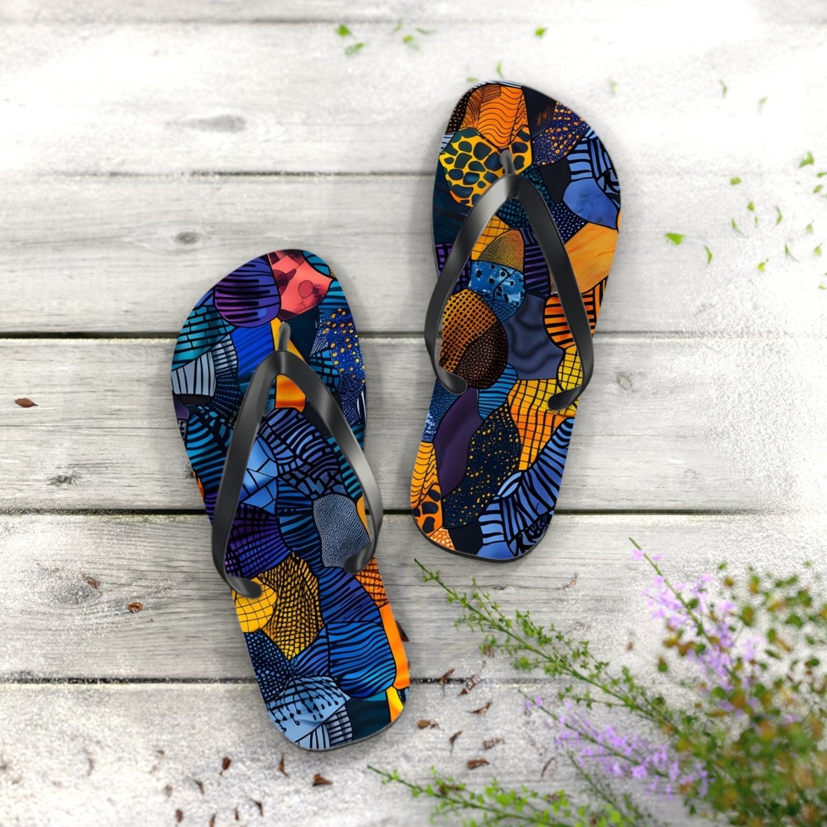Urban Mosaic Flip Flops 33305197146314077755 Earthbound Pacific