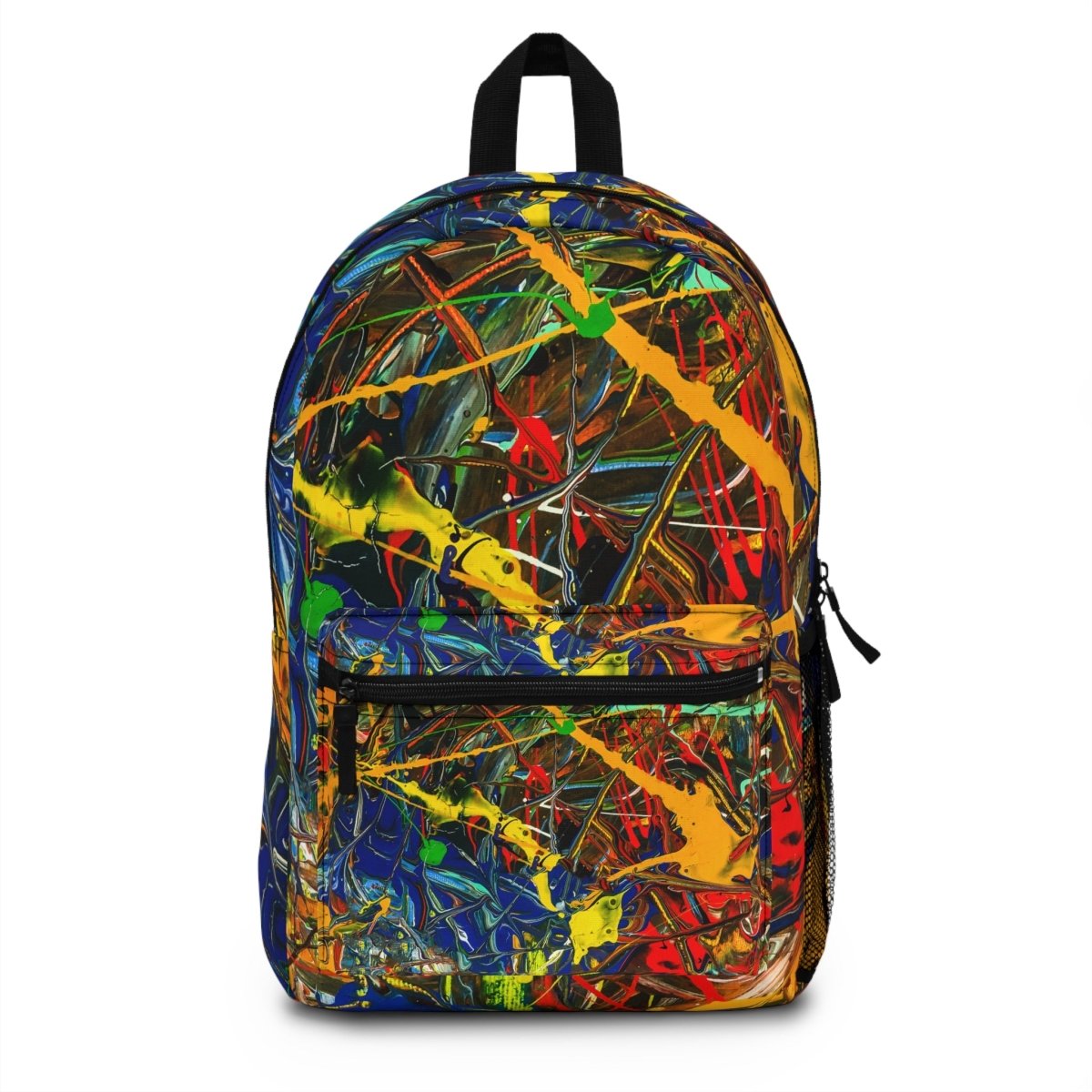 Vibrant Art Backpack, Colorful Paint Splatter Design 98969649632246643741 Earthbound Pacific