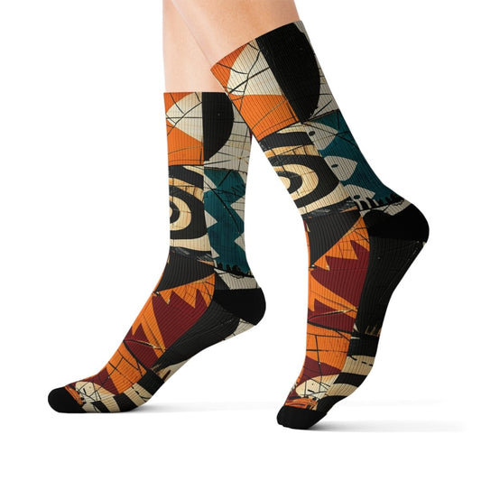 Vibrant Art Socks, Unique Sublimation Socks, Comfortable Wear, Gift for Art Lovers, Fashion Accessories for Everyday 28352749711882052777 Earthbound Pacific