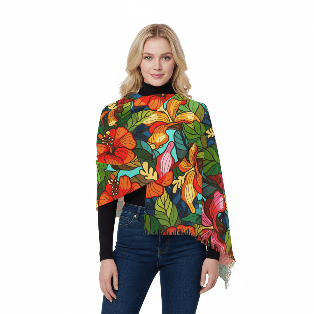 Vibrant Floral Light Scarf 46201613019884875691 Earthbound Pacific