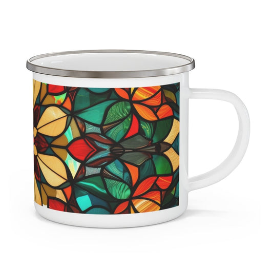 Vibrant Stained Glass Enamel Camping Mug - Perfect for Outdoor Adventures & Gatherings 32478189997599568476 Earthbound Pacific