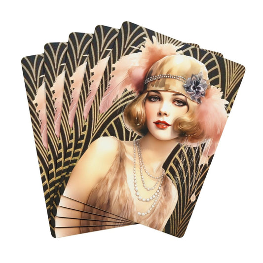 Vintage Art Deco Flapper Design Poker Playing Cards Set 13527713601176893336 Earthbound Pacific