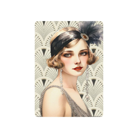 Vintage Flair Poker Playing Cards Set - Art Deco Flapper Design 84943139631994146423 Earthbound Pacific