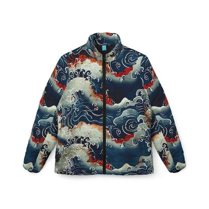 Vintage Grunge Japanese Wave Women's Puffer Jacket - Earthbound Pacific