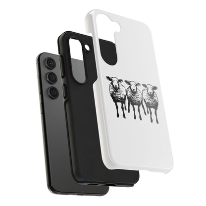 We Three Sheep Custom phone Tough Phone Cases - Earthbound Pacific