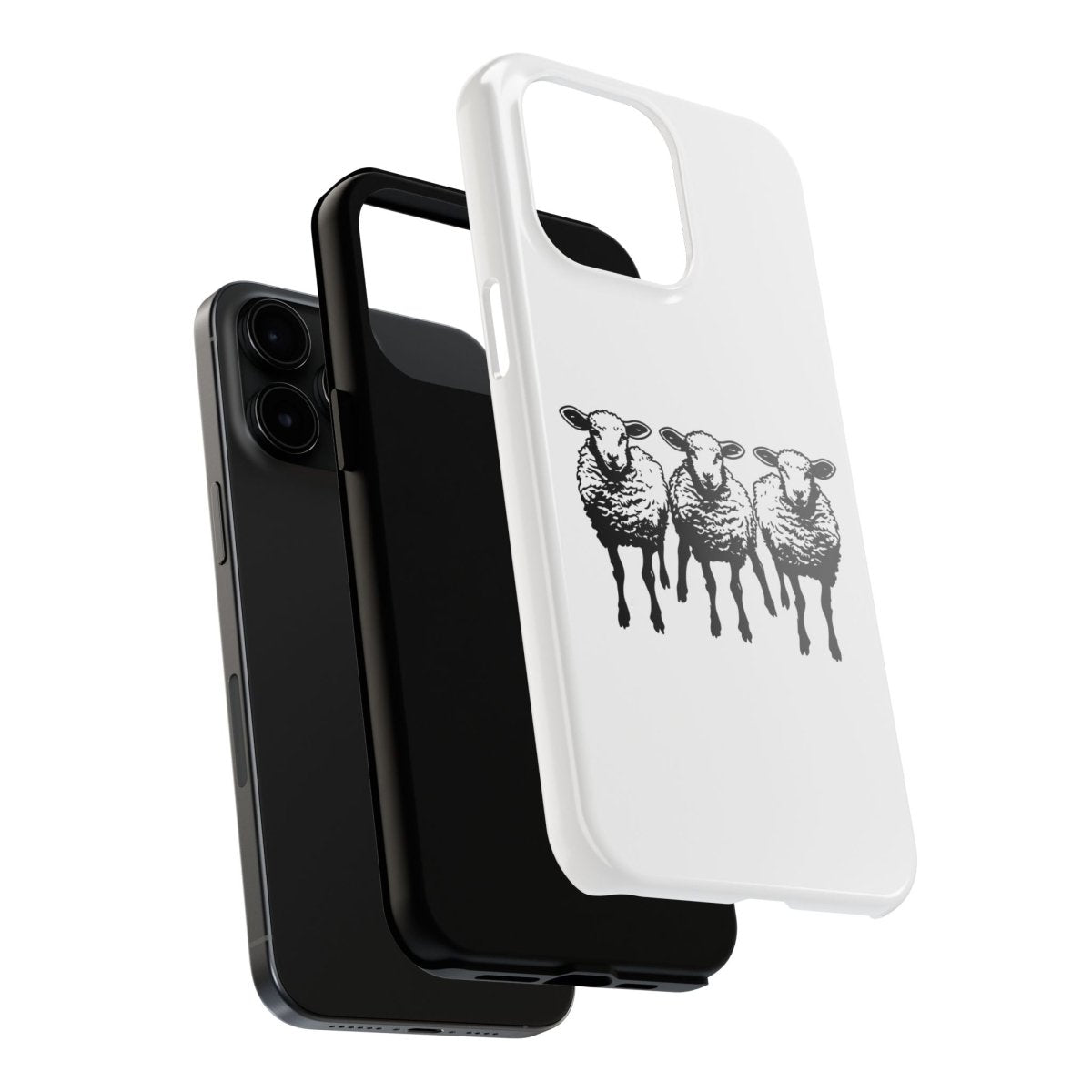 We Three Sheep Custom phone Tough Phone Cases - Earthbound Pacific