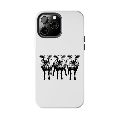 We Three Sheep Custom phone Tough Phone Cases - Earthbound Pacific