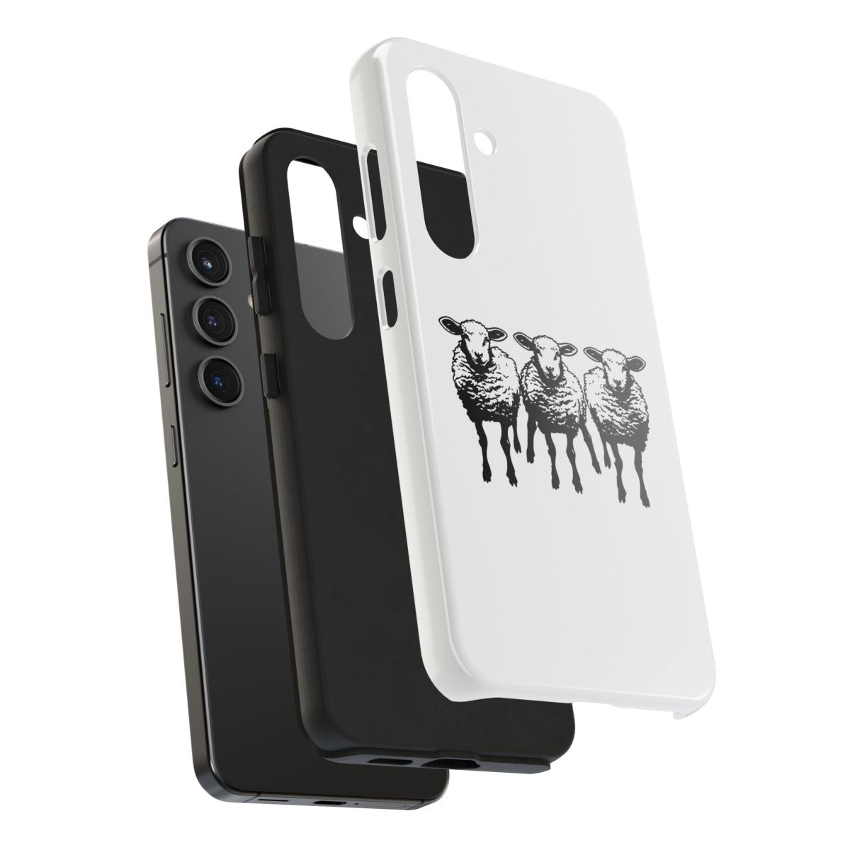 We Three Sheep Custom phone Tough Phone Cases - Earthbound Pacific