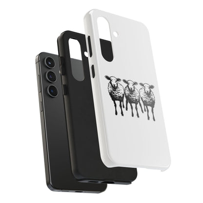 We Three Sheep Custom phone Tough Phone Cases - Earthbound Pacific