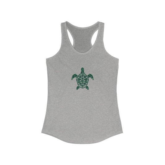 Women's Hawaiian Turtle Custom Ideal Racerback Tank - Earthbound Pacific