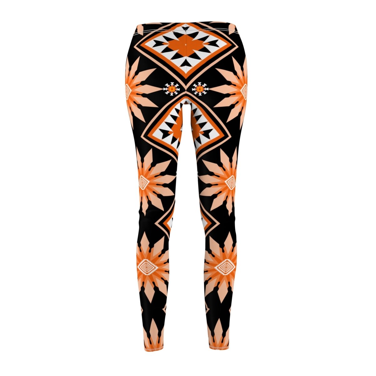 Women's Leggings - Geometric Abstract Tribal Inspired - Earthbound Pacific