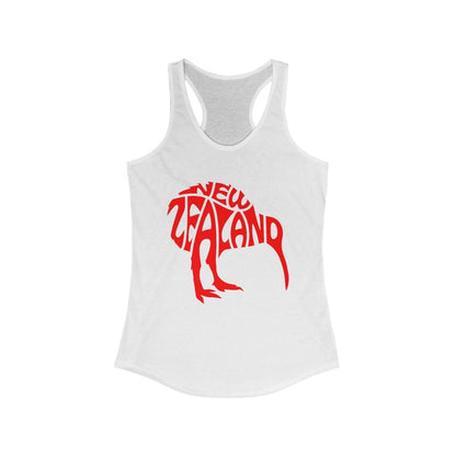 Women's New Zealand Kiwi Custom Ideal Racerback Tank - Earthbound Pacific