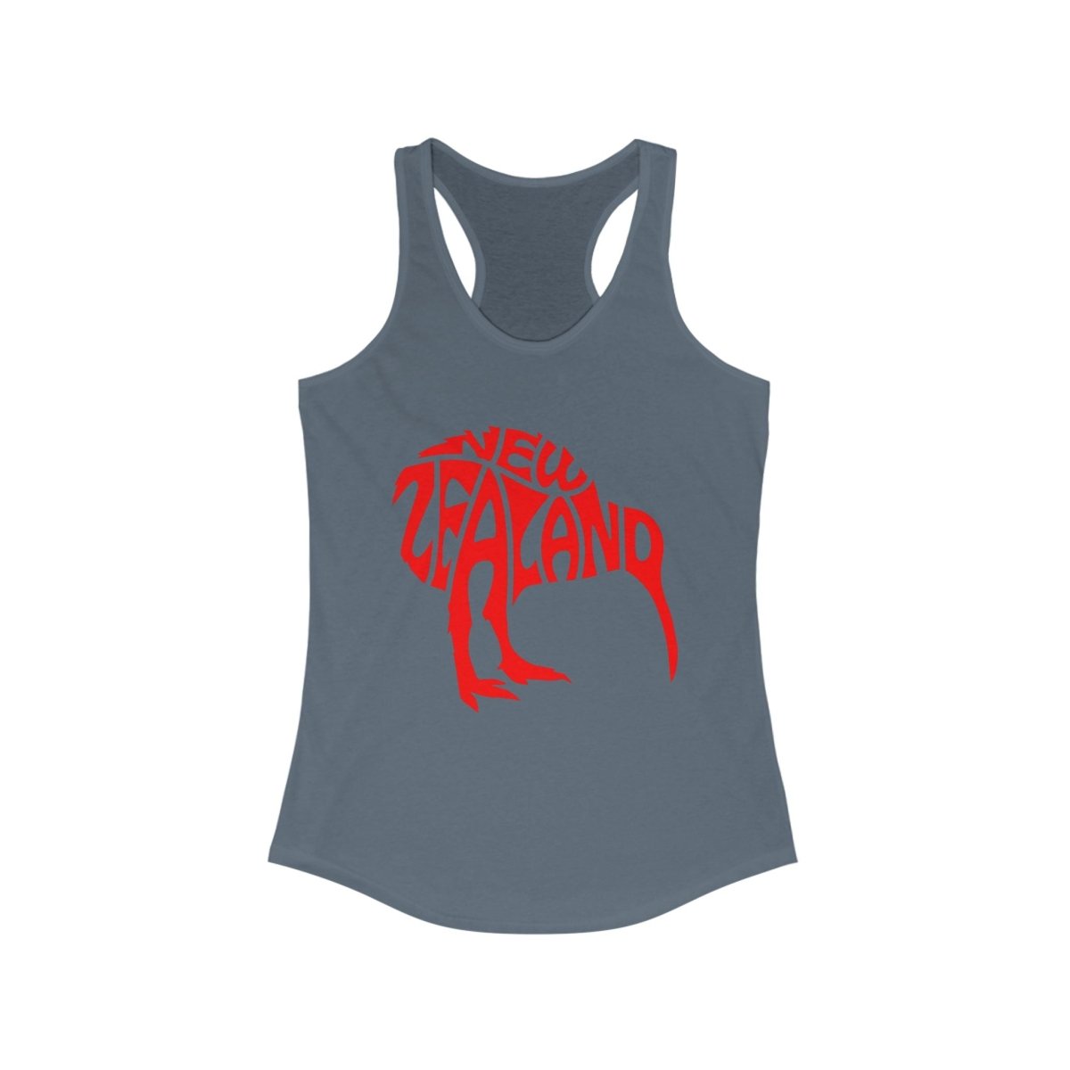 Women's New Zealand Kiwi Custom Ideal Racerback Tank - Earthbound Pacific