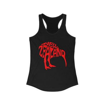 Women's New Zealand Kiwi Custom Ideal Racerback Tank - Earthbound Pacific