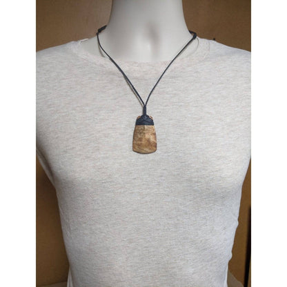 Hand Carved Maori Inspired Amboyna Burl Wood Toki Adze Strength Necklace. - Earthbound Pacific