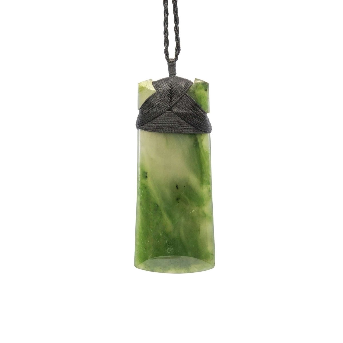 Natural Nephrite Jade Maori Inspired Greenstone Adze Toki Necklace - Earthbound Pacific