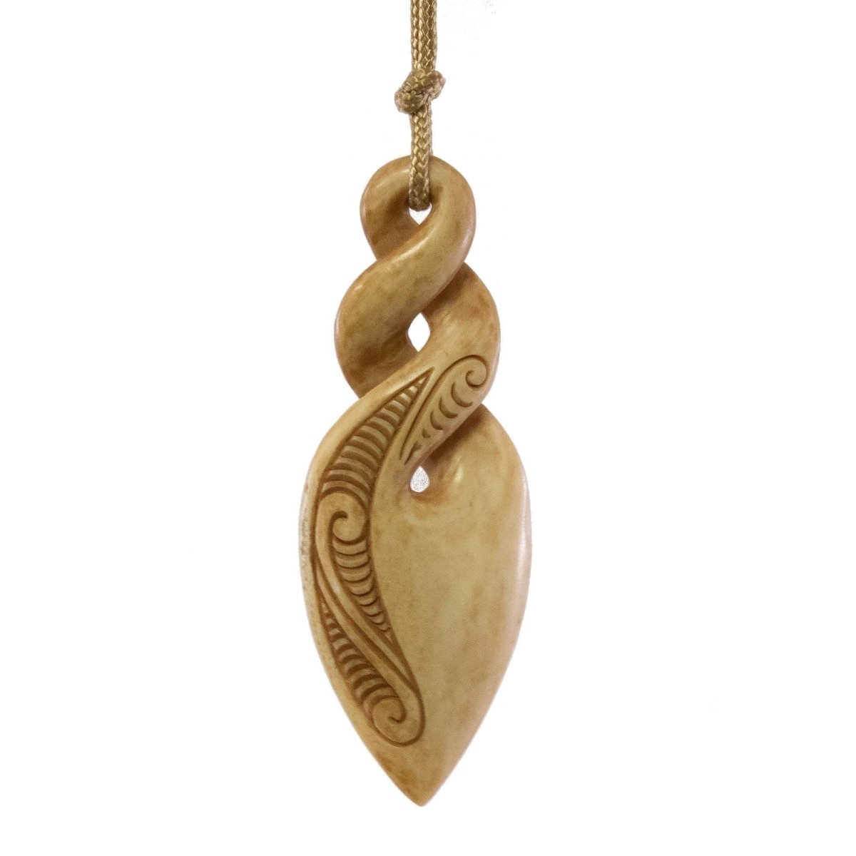 New Zealand Maori Inspired Bone Love Friendship Infinity Twist Necklace - Earthbound Pacific