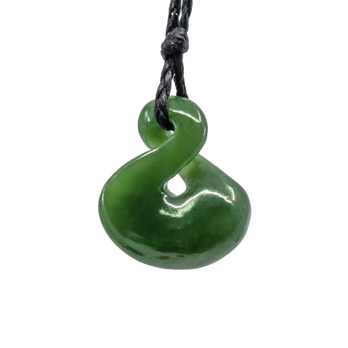 New Zealand Maori Inspired Greenstone Jade Infinity Symbol Necklace - Earthbound Pacific