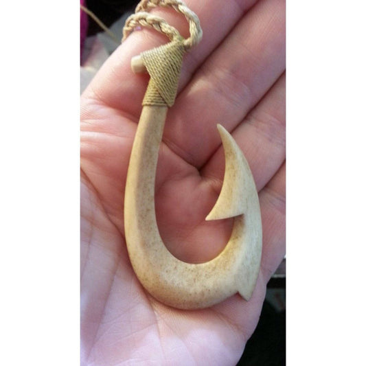 New Zealand Maori Inspired Hei Matau Fish hook Necklace - Earthbound Pacific