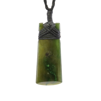 New Zealand Maori Inspired Jade Mini Toki Strength Necklace - Earthbound Pacific