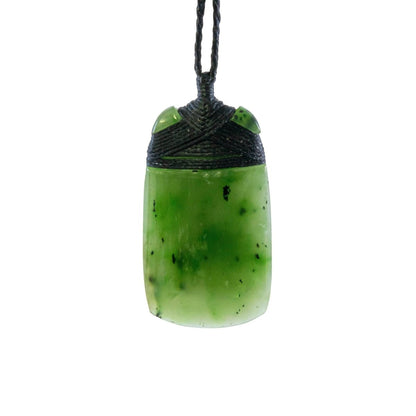 New Zealand Maori Inspired Nephrite Jade Adze Toki Strength Necklace - Earthbound Pacific