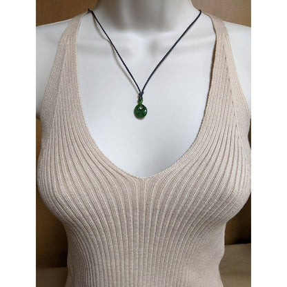 New Zealand Maori Inspired Nephrite Jade Petite Infinity Symbol Necklace - Earthbound Pacific