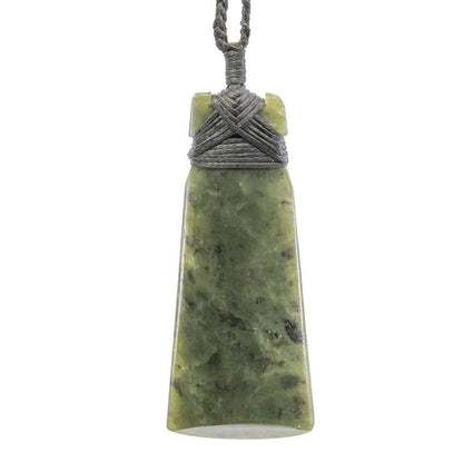 New Zealand Maori Inspired Nephrite Jade Toki Adze Strength Necklace - Earthbound Pacific