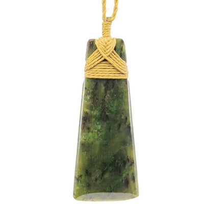 New Zealand Maori Inspired Nephrite Jade Toki Adze Strength Necklace - Earthbound Pacific